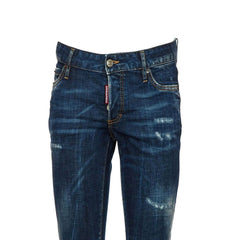 Dsquared² Blaue Baumwoll-Skinny-Jeans