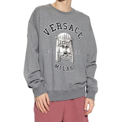 Versace Gray Cotton Sweatshirt