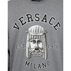 Versace Gray Cotton Sweatshirt