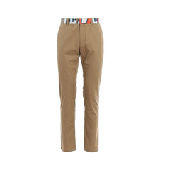 Versace beige Chino-Hose aus Baumwolle