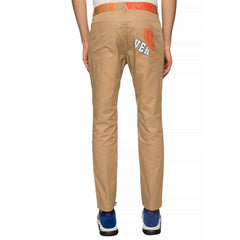 Versace beige Chino-Hose aus Baumwolle