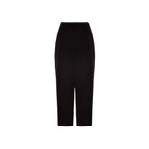 Balmain Black Viscose Casual Pants