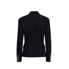 Balmain Blazer aus schwarzer Baumwolle