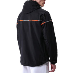 Marcelo Burlon Schwarze Polyamid-Shelljacke
