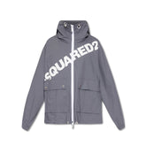 Dsquared² Gray Cotton Shell Jacket