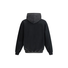 Schwarzes Baumwoll-Sweatshirt