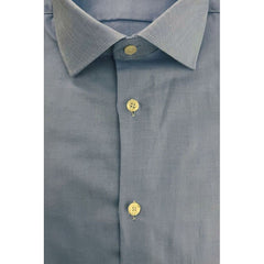 Baldinini Trend Light Blue Cotton Men Shirt