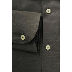 Baldinini Trend Gray Cotton Men Shirt