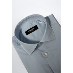 Baldinini Trend Light Blue Cotton Men Shirt