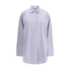 The Row Blue Cotton Dress Shirt