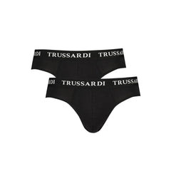Trussardi Black Cotton Underwear
