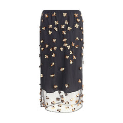 Forte_Forte Black Polyamide Long Skirt