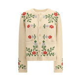 Baziszt Beige Alpaca Vicugna Pacos Cardigan