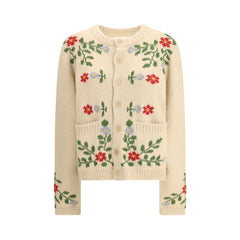 Baziszt Beige Alpaka Vicugna Pacos Cardigan