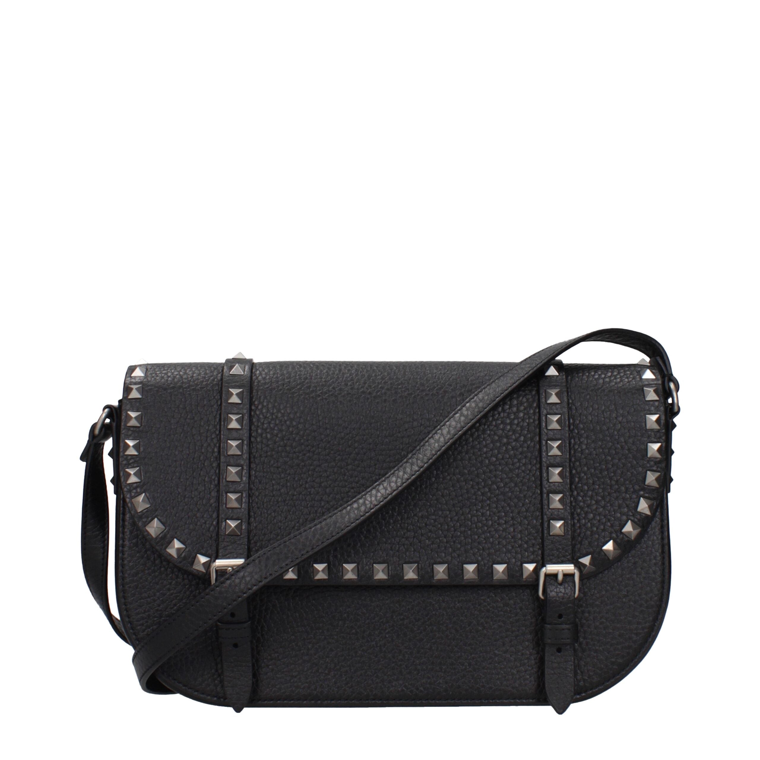Valentino Garavani Black Leather Crossbody Bag Valentino Garavani Black Leather Crossbody Bag