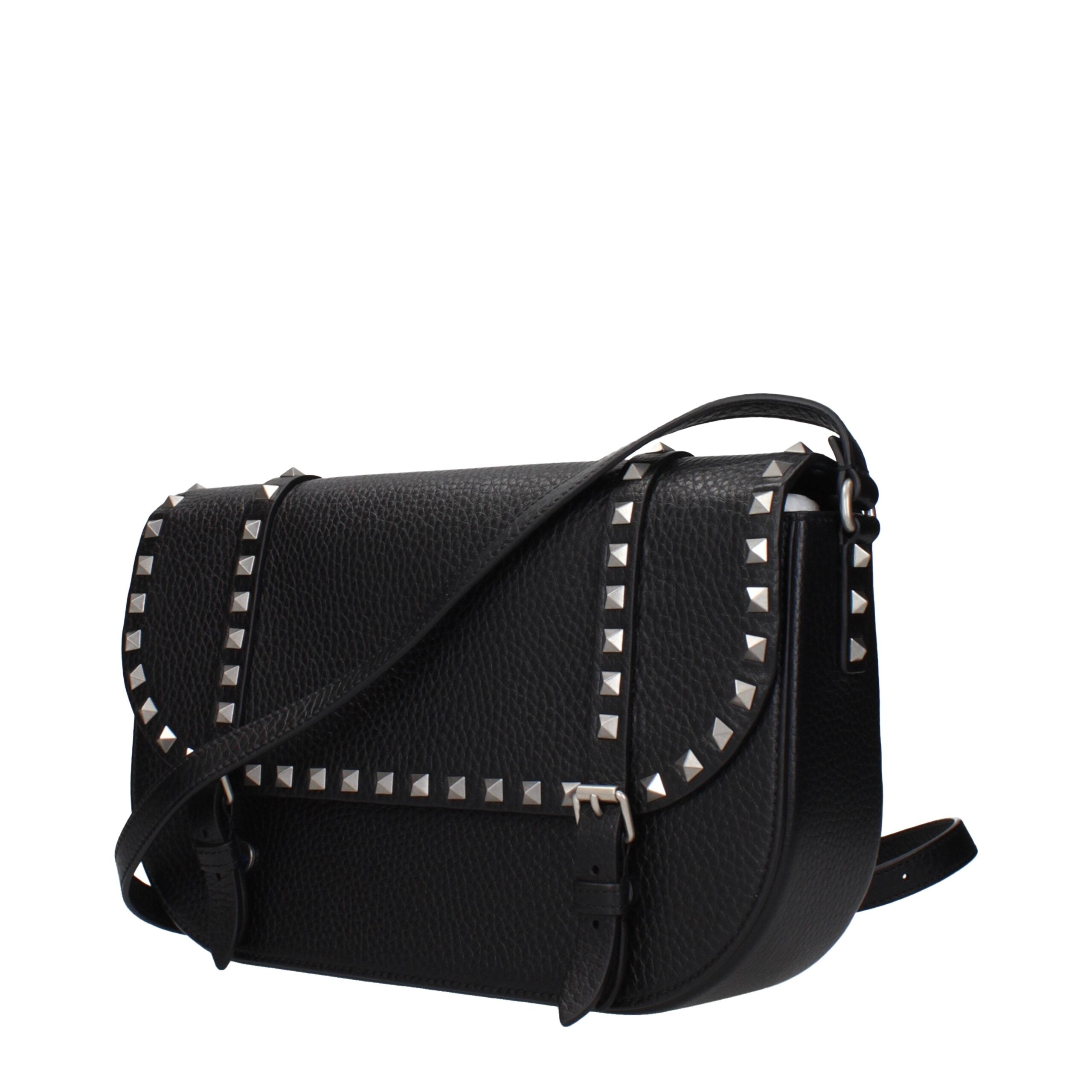 Valentino Garavani Black Leather Crossbody Bag Valentino Garavani Black Leather Crossbody Bag