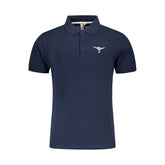 Blaues Baumwoll-Poloshirt der Accademia Militare