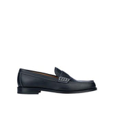 Dior Slipper aus schwarzem Kalbsleder