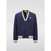 Moncler Blue Cotton Bomber