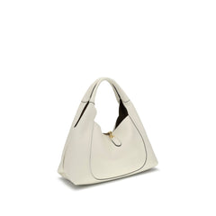 Gucci White Calf Leather Bos Taurus Shoulder Bag