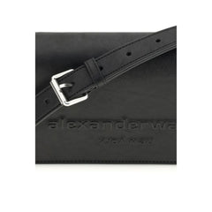 Sac bandoulière Alexander Wang Bos Taurus en cuir de veau noir