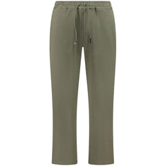 K-WAY Green Cotton Men Trouser