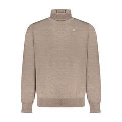 K-WAY Brown Wool Men Sweater