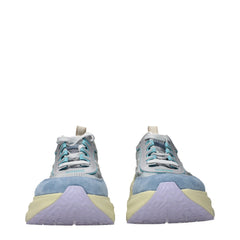 Premiata Light Blue Fabric Sneakers