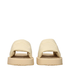 Burberry Beige Leather Slippers