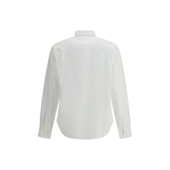 Prada White Fleece Wool Dress Shirt