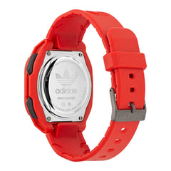 Adidas Red Rubber Digital Watch