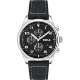 Hugo Boss Black Leather Dress Watch