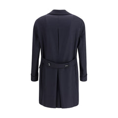 Gi Capri Blue Fleece Wool Coat