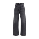 Margiela Black Cotton High-Waisted Jean