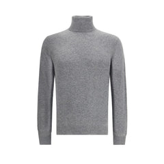 Aragona Cashmere Gray Merino Wool Turtleneck