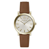 Furla Brown Leather Dress Watch