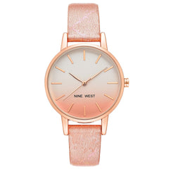 Nine West Multicolor Leather Dress Watch