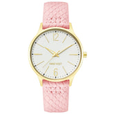Nine West Multicolor Leather Dress Watch