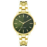 Nine West Gold Metal Dress Watch