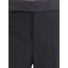 Giorgio Armani Black Fleece Wool Clothing