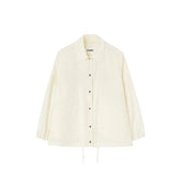 Jil Sander White Cotton Shell Jacket