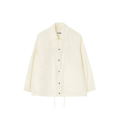 Jil Sander White Cotton Shell Jacket