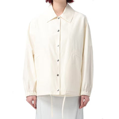 Jil Sander White Cotton Shell Jacket