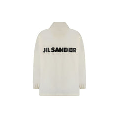 Jil Sander White Cotton Shell Jacket
