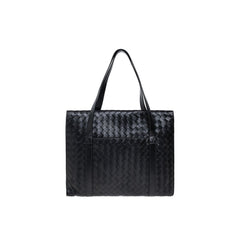 Bottega Veneta Black Leather Briefcase