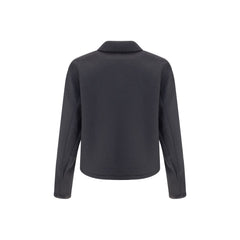 Prada Black Fleece Wool Jackets And Coat