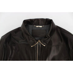 Dolce & Gabbana Brown Lambskin Jackets & Coat