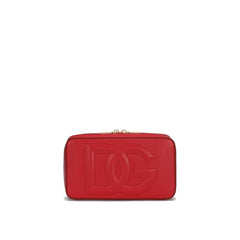 Dolce & Gabbana Red Calfskin Crossbody Bag