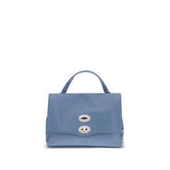 Zanellato Blue Calf Leather Bos Taurus Shoulder Bag