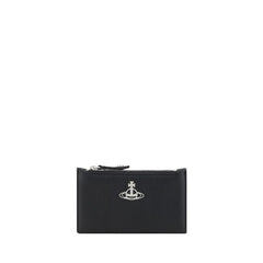 Vivienne Westwood Black Calf Leather Bos Taurus Wallet